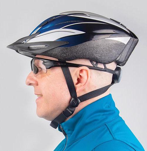 side-view photo of man in bike helmet showing perfect fitf 